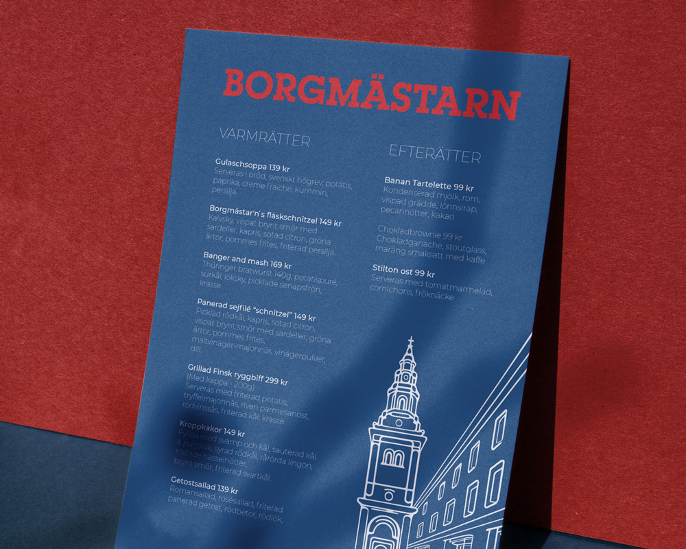 Kläddesign och rebranding för puben