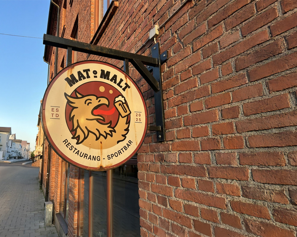 Mat & Malt logotyp och varumärkesidentitet